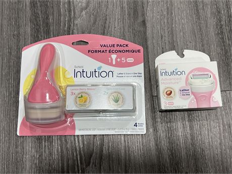 (NEW) SCHICK INTUITION VALUE PACK & CARTRIDGES