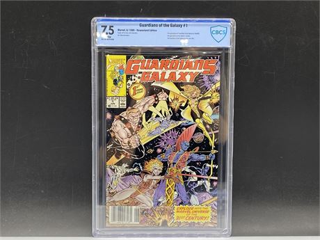 CBCS 7.5 NEWSSTAND GUARDIANS OF THE GALAXY #1