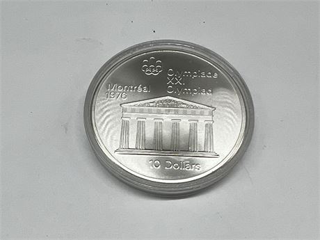 1976 $10 OLYMPIC SILVER COIN