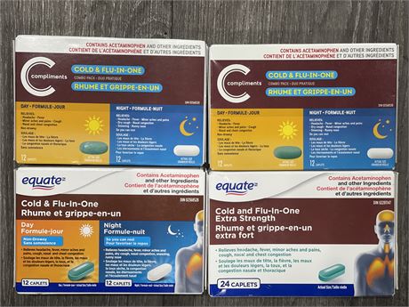 Urban Auctions - 4 NEW COLD & FLU-IN-ONE COMBO PACKS - EXPIRES 10/2027 ...