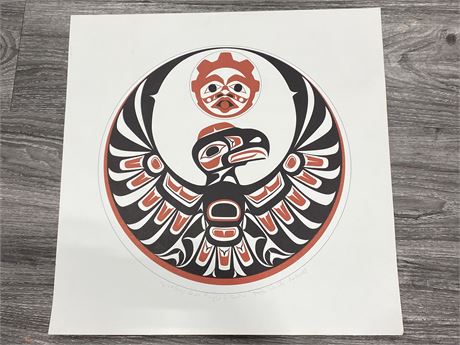 SIGNED FIRST NATIONS PRINT - 18” X 18”