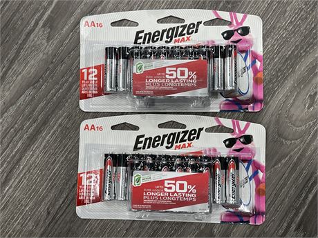 (NEW) ENERGIZER MAX AA16 BATTERY PACKS