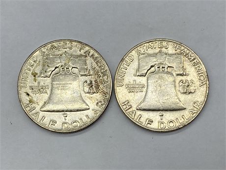 1957 & 1958 BELL — JEFFERSON SILVER COINS