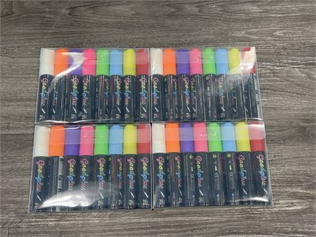 4 NEW PACKS OF 8 DRY ERASE MARKERS