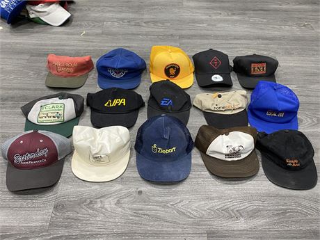 15 VINTAGE HATS