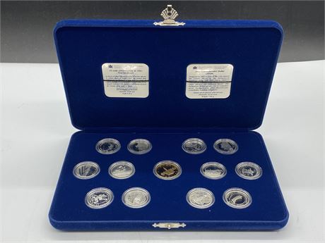 Urban Auctions - 1992 CANADA 125 PROOF COMMEMORATIVE 25 CENT COIN SET