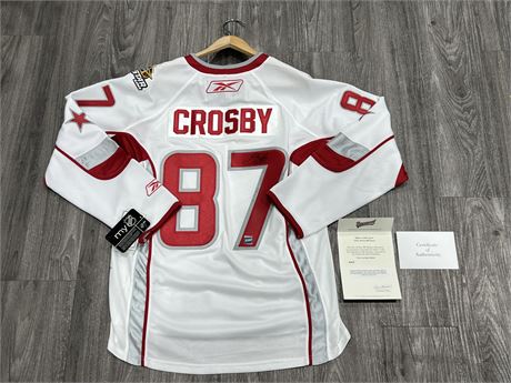 SIGNED SIDNEY CROSBY 2007 ALL STAR JERSEY W/COA SIZE L