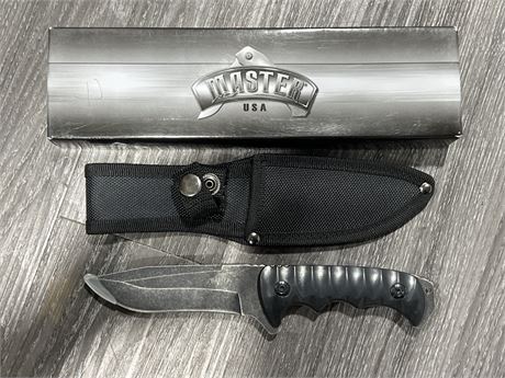 NEW MASTER KNIFE W/SHEATH (9” long)