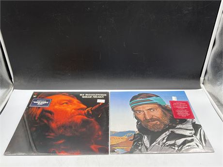 2 SEALED WILLIE NELSON RECORDS