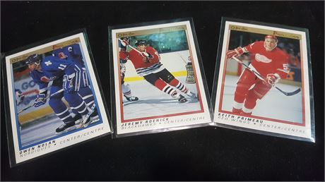 3 ROOKIE OPEE CHEE PREMIER CARDS (MINT)