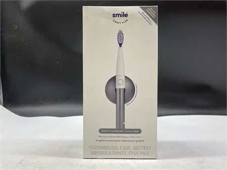 (NEW) SMILE DIRECT CLUB ELECTRIC TOOTHBRUSH + 3-IN-1 CASE