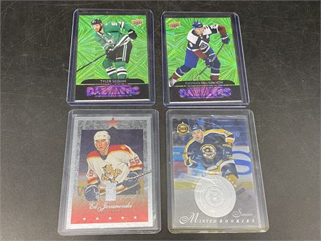 4 NHL CARDS (Jovonovski rookie)