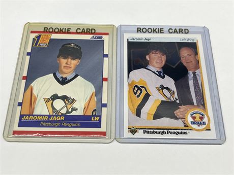 1990/91 UD & SCORE JAGR ROOKIE CARDS - MINT