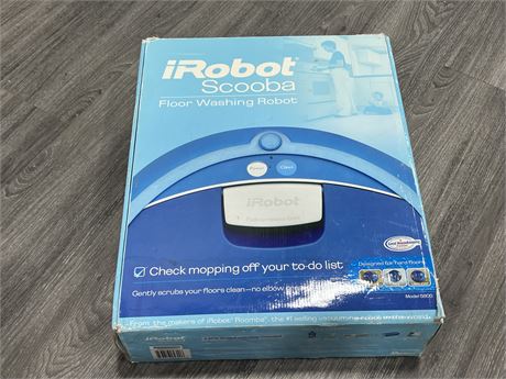 iROBOT SCOOBA FLOOR WASHING ROBOT IN BOX