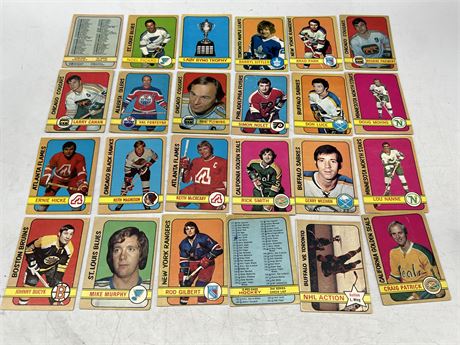 (23) 1972/73 OPC NHL CARDS