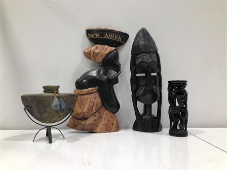 AFRICAN CARVINGS/PIECES