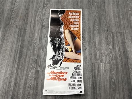 1971 MURDERS IN THE RUE MORGUE MOVIE POSTER - 35”x14”