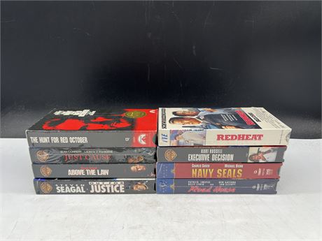8 SEALED VHS