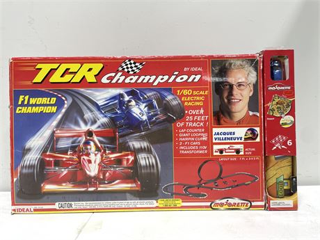 COMPLETE WORKING - TCR RACING MAJORETTE F1 WORLD CHAMPION 1/60 ELECTRIC JACQUES
