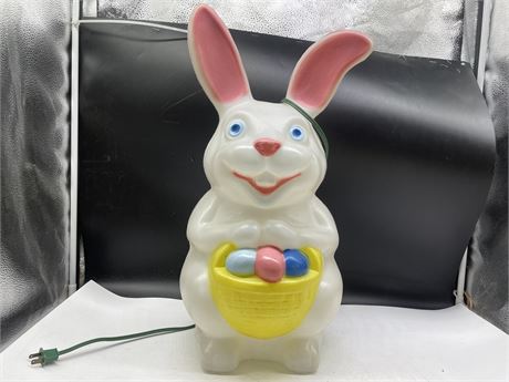 VINTAGE EASTER BUNNY BLOW MOLD (22”)