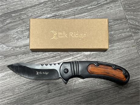 NEW ELK RIDGE FOLDING KNIFE (8” long)