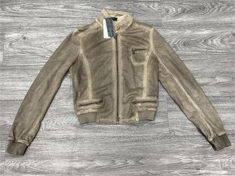 NEW WITH TAGS SUEDE YOUTH DESIGNER JACKET - RETAILS FOR $209.00