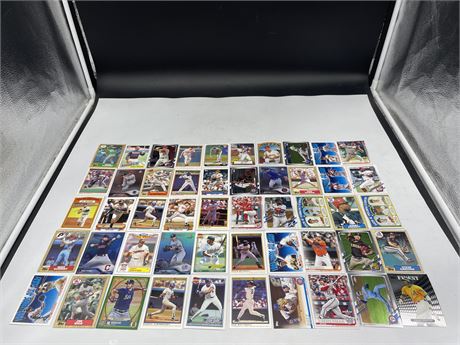 (50) ASSORTED MLB STARS CARDS