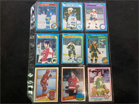 SLEEVE OF ROOKIE NHL CARDS