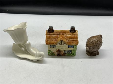 3 VINTAGE BESWICK COLLECTABLES (Largest is 6”)