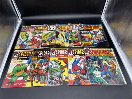 11 SPIDER-MAN COMIC MAGS