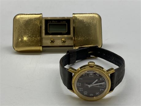 VINTAGE 1970’S PULL APART WATCH + ELECTRIC TIMEX