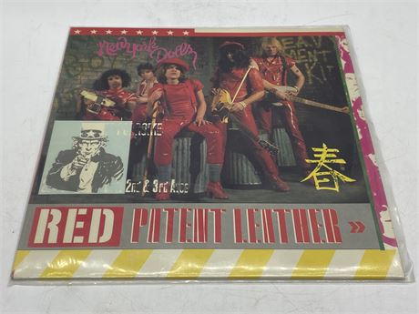 RARE FRANCE PRESS NEW YORK DOLLS - RED PATENT LEATHER - VG+