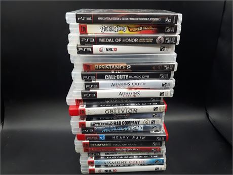 COLLECTION OF PS3 GAMES