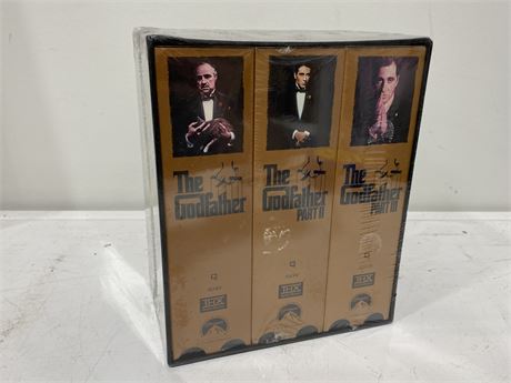 NEW IN BOX GODFATHER VHS COLLECTION