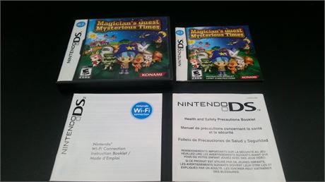 EXTREMELY RARE - BOX AND MANUAL ONLY - NO GAME - MAGICIANS QUEST - DS
