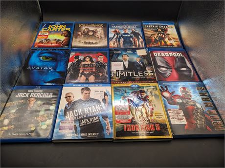 COLLECTION OF ACTION BLURAYS - EXCELLENT CONDITION