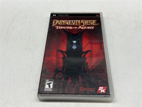 DUNGEON SIEGE THRONE OF AGONY - PSP - EXCELLENT CONDITION