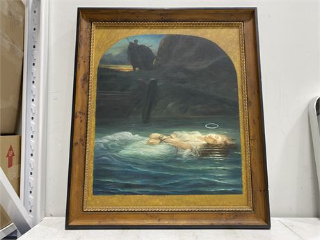 THE YOUNG MARTYR REPRODUCTION OIL PAINTING W/ COA - 29” X 34”