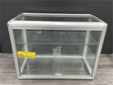 BRAND NEW GLASS DISPLAY CABINET (24”X18”)