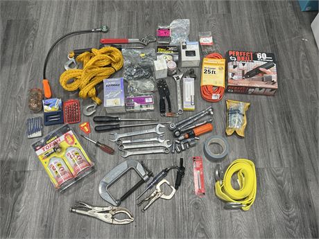 LATGE LOT OF QUALITY TOOLS & ACCESSORIES - SOME NEW