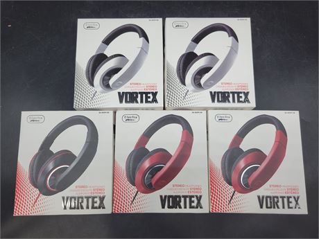 5 VORTEX HEADPHONES (Brand new)