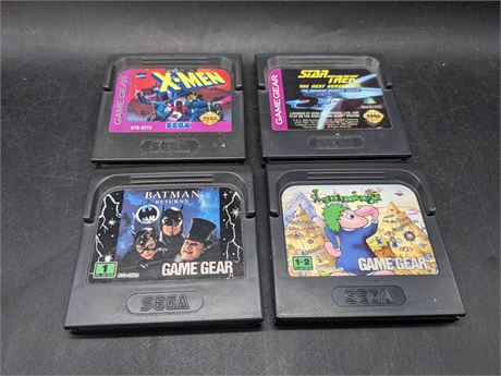 4 GAME GEAR GAMES - VERY GOOD CONDITION