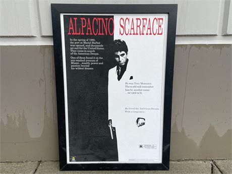 SCARFACE POSTER (27”X39”)