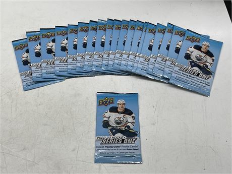 20 SEALED UPPER DECK 2022/23 SERIES ONE NHL CARD PACKS