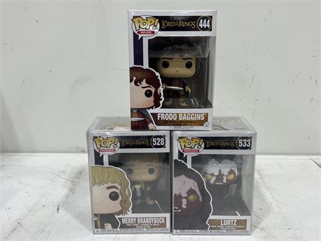 3 LORD OF THE RINGS FUNKO POPS