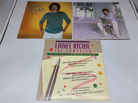 3 LIONEL RICHIE RECORDS (good condition)