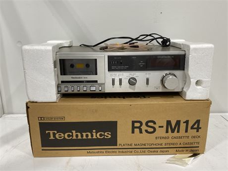 TECHNICS RS-M14 CASSETTE DECK W/BOX