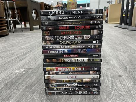 LOT OF 19 DVD’S CURENT TITLES