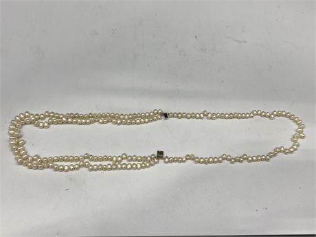 SUPERB 3 STRAND PEARL NECKLACE