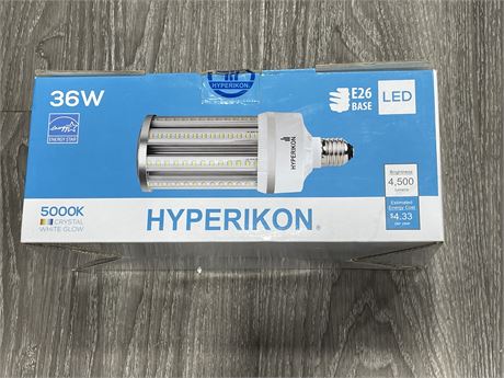 HYPERIKON 36W LED LIGHTBULB IN BOX